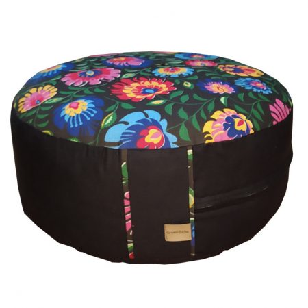 Meditationskissen mit Blumen Muster